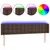 Produktbild 2 för Sänggavel LED brun 183x16x78/88 cm konstläder