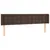 Produktbild 3 för Sänggavel LED brun 183x16x78/88 cm konstläder