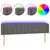 Produktbild 2 för Sänggavel LED grå 183x16x78/88 cm konstläder