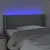 Produktbild 4 för Sänggavel LED ljusgrå 83x16x78/88 cm tyg