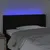 Produktbild 4 för Sänggavel LED svart 93x16x78/88 cm tyg