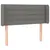 Produktbild 3 för Huvudgavel LED mörkgrå 103x16x78/88 cm tyg