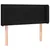 Produktbild 3 för Sänggavel LED svart 103x16x78/88 cm tyg