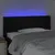 Produktbild 4 för Sänggavel LED svart 103x16x78/88 cm tyg