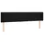 Produktbild 3 för Sänggavel LED svart 183x16x78/88 cm tyg