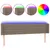 Produktbild 2 för Sänggavel LED taupe 183x16x78/88 cm tyg