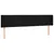 Produktbild 3 för Sänggavel LED svart 203x16x78/88 cm tyg