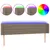 Produktbild 2 för Sänggavel LED taupe 203x16x78/88 cm tyg