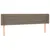 Produktbild 3 för Sänggavel LED taupe 203x16x78/88 cm tyg