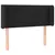Produktbild 3 för Sänggavel LED svart 83x16x78/88 cm sammet