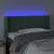 Produktbild 4 för Sänggavel LED mörkgrön 83x16x78/88 cm sammet