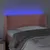 Produktbild 4 för Sänggavel LED rosa 83x16x78/88 cm sammet