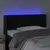 Produktbild 4 för Sänggavel LED svart 93x16x78/88 cm sammet