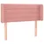 Produktbild 3 för Sänggavel LED rosa 93x16x78/88 cm sammet