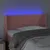 Produktbild 4 för Sänggavel LED rosa 103x16x78/88 cm sammet