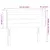 Produktbild 6 för Sänggavel LED rosa 103x16x78/88 cm sammet