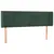Produktbild 3 för Sänggavel LED mörkgrön 147x16x78/88 cm sammet
