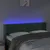 Produktbild 4 för Sänggavel LED mörkgrön 147x16x78/88 cm sammet
