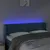 Produktbild 4 för Sänggavel LED mörkblå 147x16x78/88 cm sammet