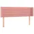 Produktbild 3 för Sänggavel LED rosa 147x16x78/88 cm sammet