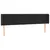 Produktbild 3 för Sänggavel LED svart 163x16x78/88 cm sammet