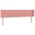 Produktbild 3 för Sänggavel LED rosa 163x16x78/88 cm sammet