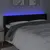 Produktbild 4 för Sänggavel LED svart 183x16x78/88 cm sammet