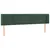Produktbild 3 för Sänggavel LED mörkgrön 183x16x78/88 cm sammet