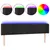 Produktbild 2 för Sänggavel LED svart 203x16x78/88 cm sammet