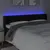 Produktbild 4 för Sänggavel LED svart 203x16x78/88 cm sammet