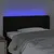 Produktbild 4 för Sänggavel LED svart 103x16x78/88 cm tyg