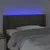 Produktbild 4 för Sänggavel LED taupe 103x16x78/88 cm tyg