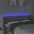 Produktbild 4 för Sänggavel LED ljusgrå 147x16x78/88 cm tyg