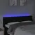 Produktbild 4 för Sänggavel LED svart 147x16x78/88 cm tyg