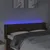 Produktbild 4 för Sänggavel LED mörkbrun 147x16x78/88 cm tyg