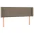Produktbild 3 för Sänggavel LED taupe 147x16x78/88 cm tyg
