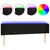 Produktbild 2 för Sänggavel LED svart 163x16x78/88 cm tyg