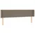 Produktbild 3 för Huvudgavel LED taupe 183x16x78/88 cm tyg