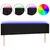 Produktbild 2 för Sänggavel LED svart 203x16x78/88 cm tyg