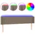 Produktbild 2 för Sänggavel LED taupe 203x16x78/88 cm tyg