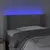 Produktbild 4 för Sänggavel LED ljusgrå 83x16x78/88 cm sammet