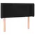 Produktbild 3 för Sänggavel LED svart 93x16x78/88 cm sammet