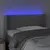 Produktbild 4 för Huvudgavel LED ljusgrå 103x16x78/88 cm sammet