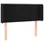 Produktbild 3 för Huvudgavel LED svart 103x16x78/88 cm sammet