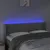 Produktbild 4 för Sänggavel LED ljusgrå 147x16x78/88 cm sammet