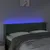 Produktbild 4 för Sänggavel LED mörkgrön 147x16x78/88 cm sammet