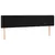 Produktbild 3 för Sänggavel LED svart 163x16x78/88 cm sammet