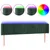 Produktbild 2 för Sänggavel LED mörkgrön 163x16x78/88 cm sammet