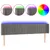 Produktbild 2 för Sänggavel LED ljusgrå 183x16x78/88 cm sammet