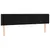 Produktbild 3 för Sänggavel LED svart 183x16x78/88 cm sammet